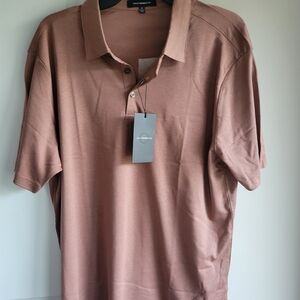 Ted Baker Men's Polo Shirt in Copper Brown